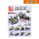 Sluban 93 pcs 8-in-1 Army Building Bricks