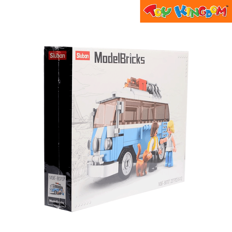 Sluban 227 pcs Classic Hippy Bus Model Bricks