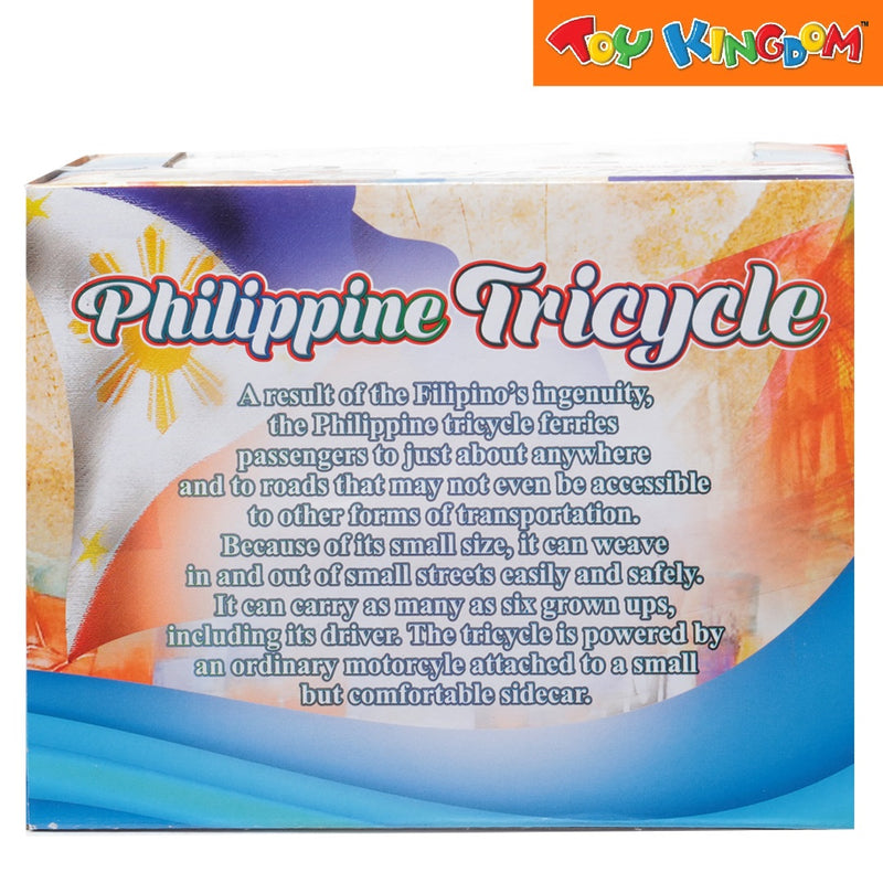 PhilCraft Philippine Tricycle Green 5 inch Die-cast Vehicle