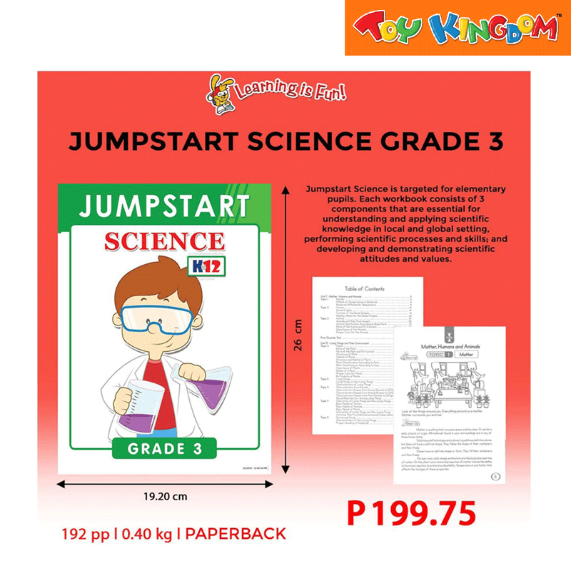 Learning is Fun Jumpstart Mathematics Grade 3 Book