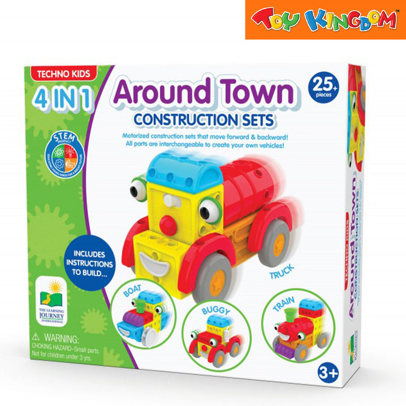 The Learning Journey Techno Kids Around Town 4-in-1 Construction Set
