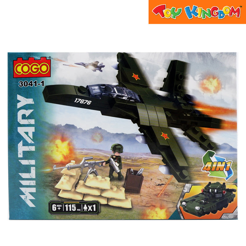 Cogo Military Jet Fighter Building Blocks