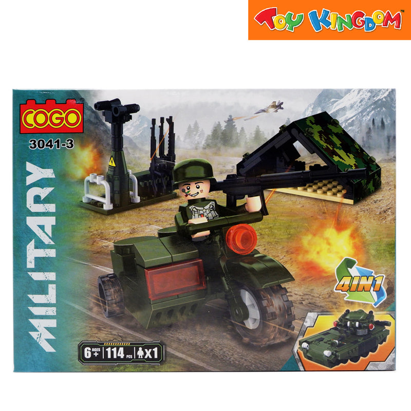 Cogo Military Military Motor Building Blocks