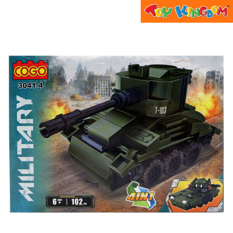 Cogo Military Military Tank Building Blocks