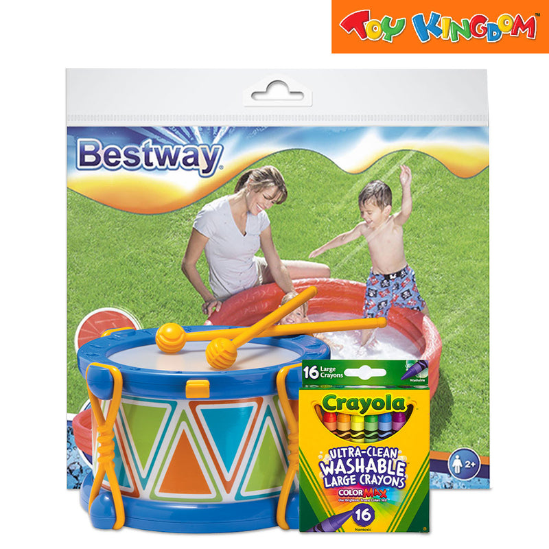 Bestway Bundle Pool + Crayola Ultra-Clean Washable + Halilit Baby Drum