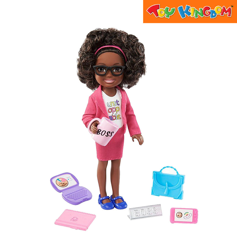 Barbie Career Chelsea Boss Brunette Hair Playset
