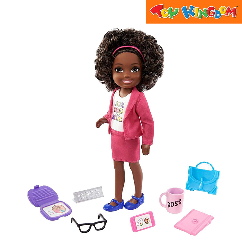 Barbie Career Chelsea Boss Brunette Hair Playset