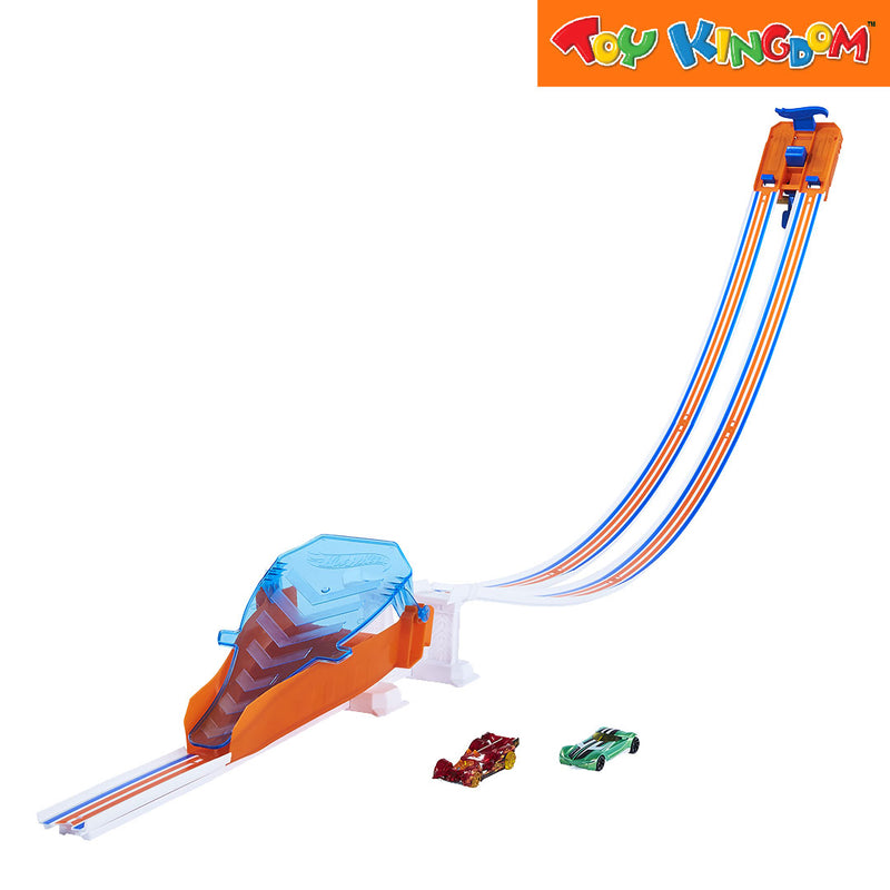 Hot Wheels Flying Custom Race and Jump Track Set