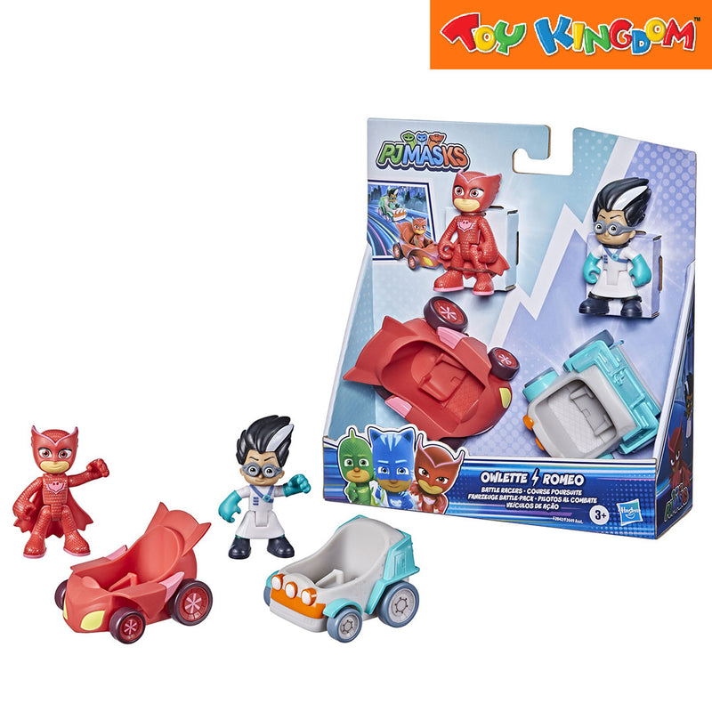 PJ Masks Owlette Vs. Romeo Battle Racers