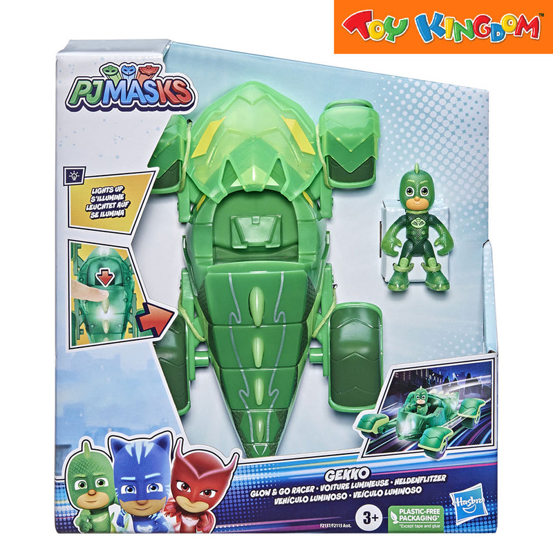 PJ Masks Glow and Go Tech Racer Gekko Racer