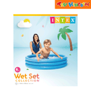 Intex Crystal Blue 45in x 10in 3-Ring Inflatable Pool