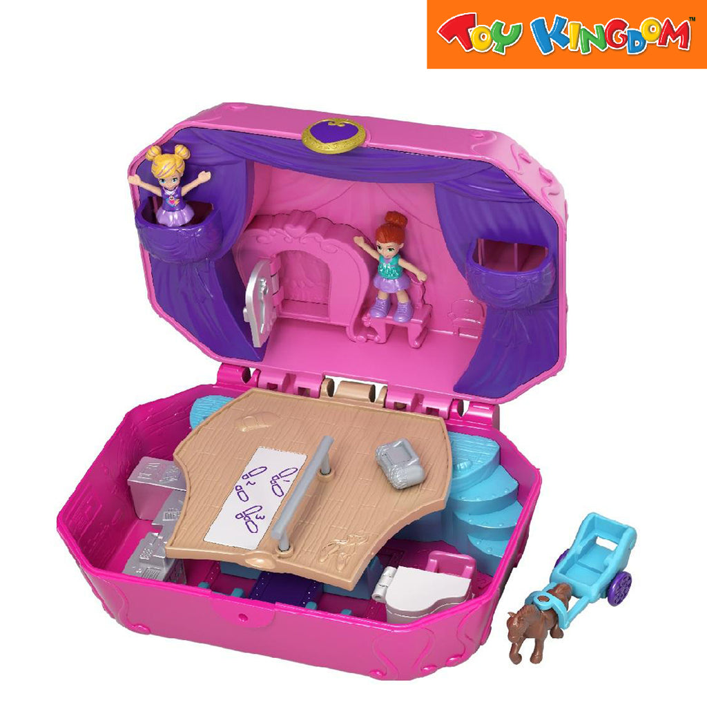 Polly Pocket Tiny Twirlin Music Box Compact Doll Playset for Girls