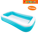 Jilong Giant Rectangular 120 x 72 x 22 inch Inflatable Pool