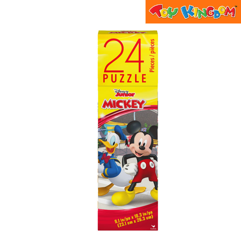Cardinal Games Disney Jr. Mickey, Donald Duck and Pluto Tall Tower Box 24 pcs Puzzle Set