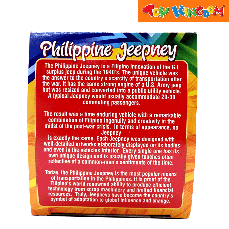 PhilCraft Philippine Jeepney Red Die-cast Vehicle