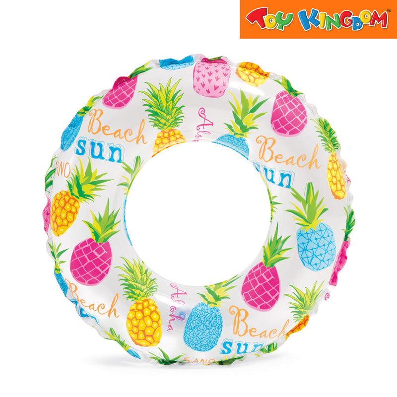 Intex Pineapple 24 inch Lively Print Swim Ring