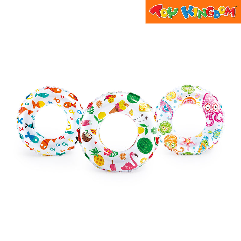 Intex Pineapple 24 inch Lively Print Swim Ring