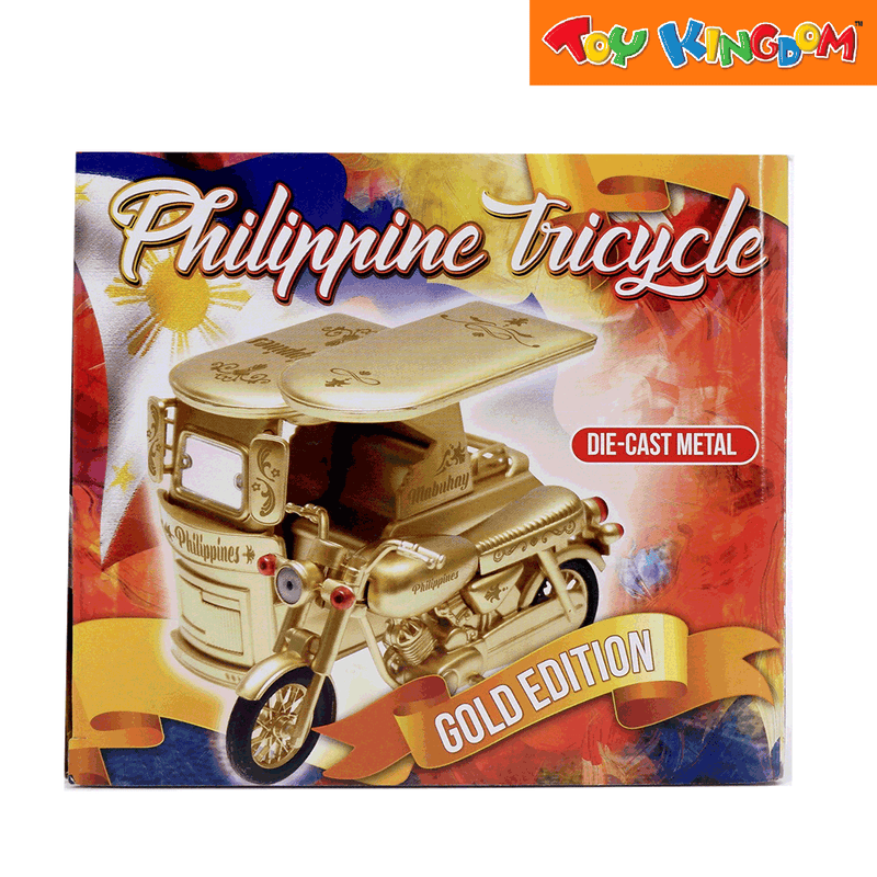 PhilCraft Philippine Tricycle Gold Die-cast Vehicle