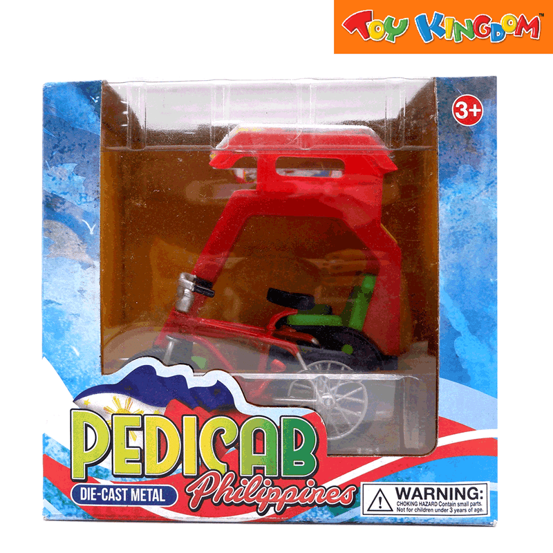 PhilCraft Philippine Pedicab Red 4 inch Die-cast Vehicle