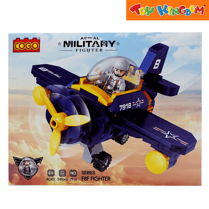 Cogo F8F Fighter 249 pcs Building Blocks