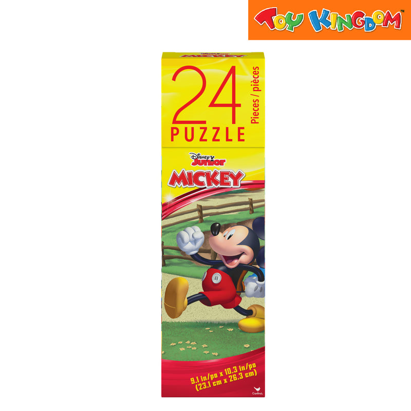 Cardinal Games Disney Jr. Mickey, Donald Duck and Goofy Tall Tower Box 24 pcs Puzzle Set