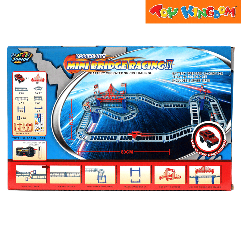 Road Rats Jr. Mini Bridge Racing II Modern City | Toy Kingdom