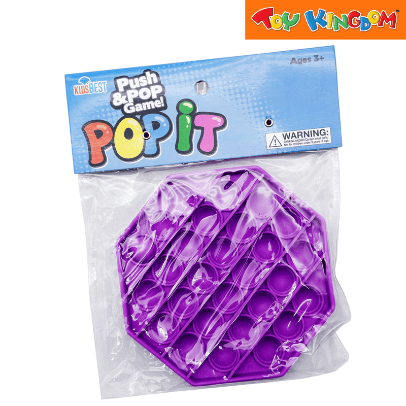 Push and Pop Game Octagon Purple Fidget Toy