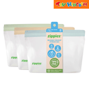 Zippies Color Linen Dreams 3 pcs Large Stand-Up Reusable Bags