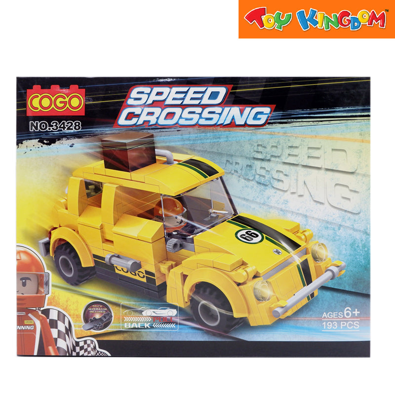 Cogo Speed Crossing Beetle Car Building Blocks
