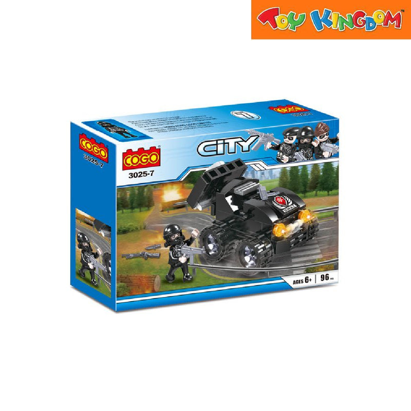 Cogo City Police Car 96 Pcs. Building Blocks