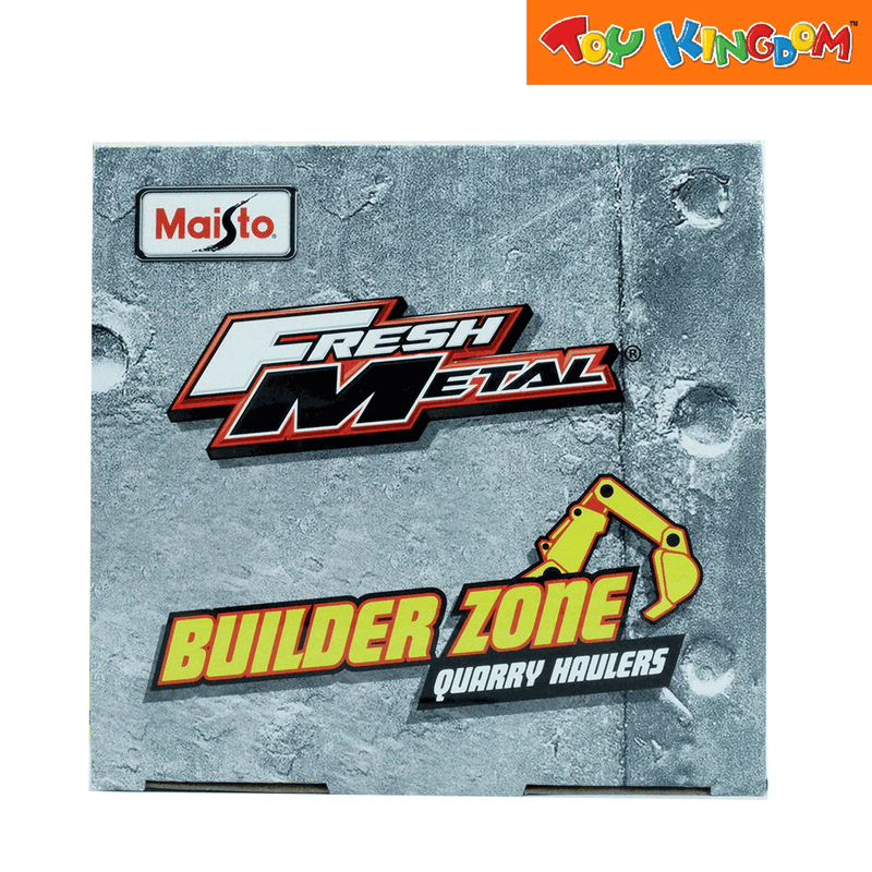 Maisto Builder Zone Quarry Haulers with St. Skid White Die-cast Toy