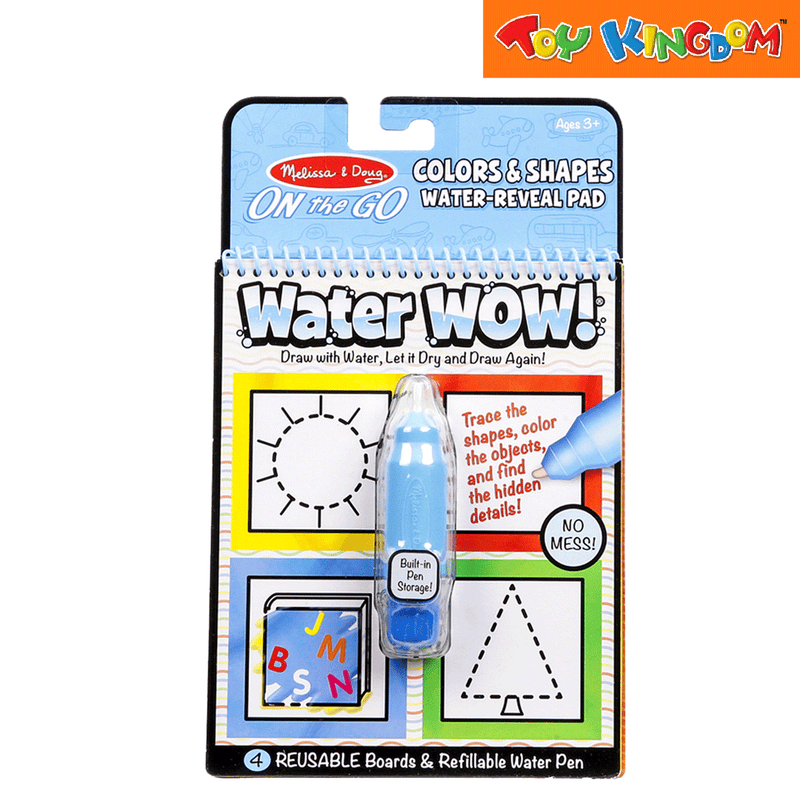 Melissa & Doug Water Wow! Colors & Shapes Water-Reveal Pad
