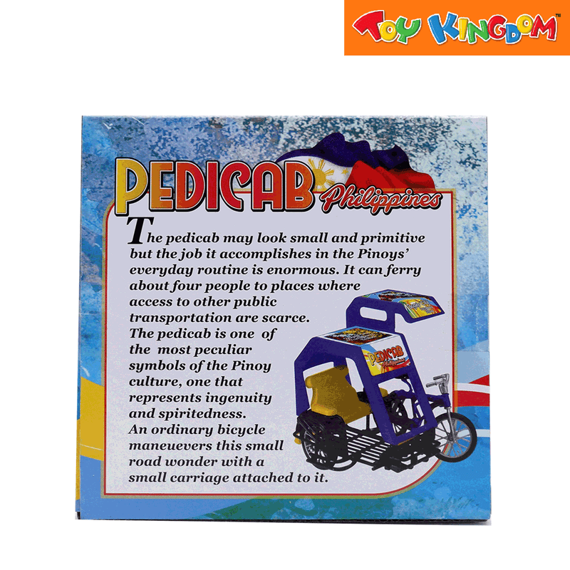 PhilCraft Philippine Pedicab Blue Die-cast Vehicle