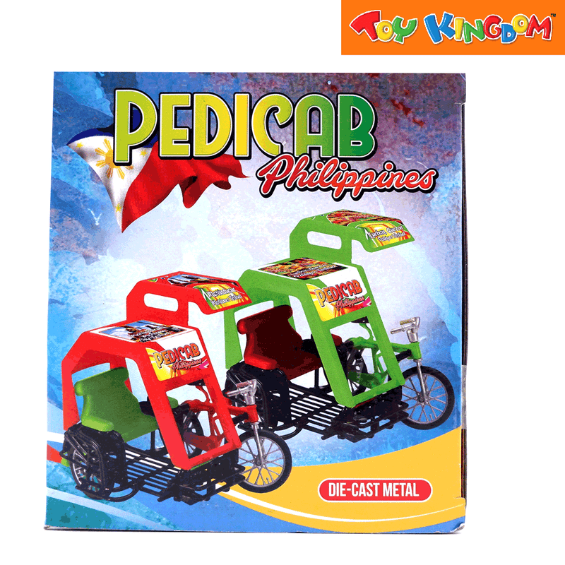 PhilCraft Philippine Pedicab Red 4 inch Die-cast Vehicle