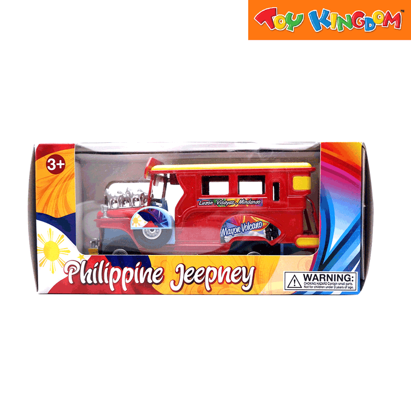 PhilCraft Philippine Jeepney Red Die-cast Vehicle