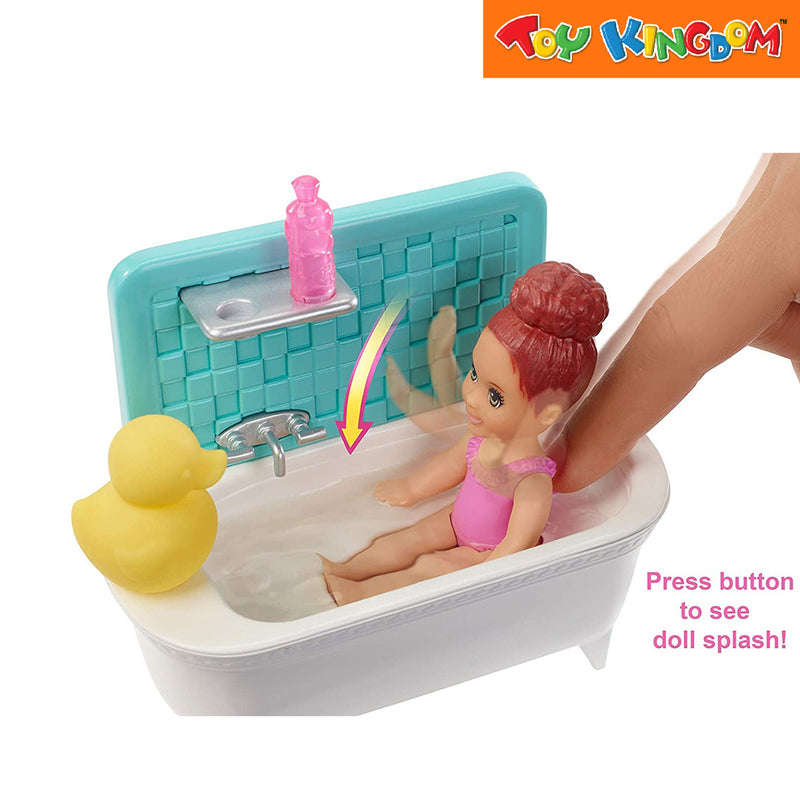 Barbie Babysitter Bath Time Playset