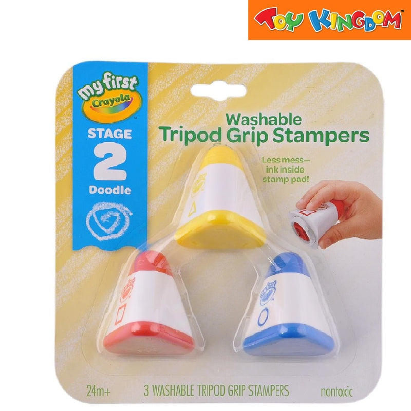 Crayola My First Washable Tripod Grip Stampers Arts and Crafts Playset