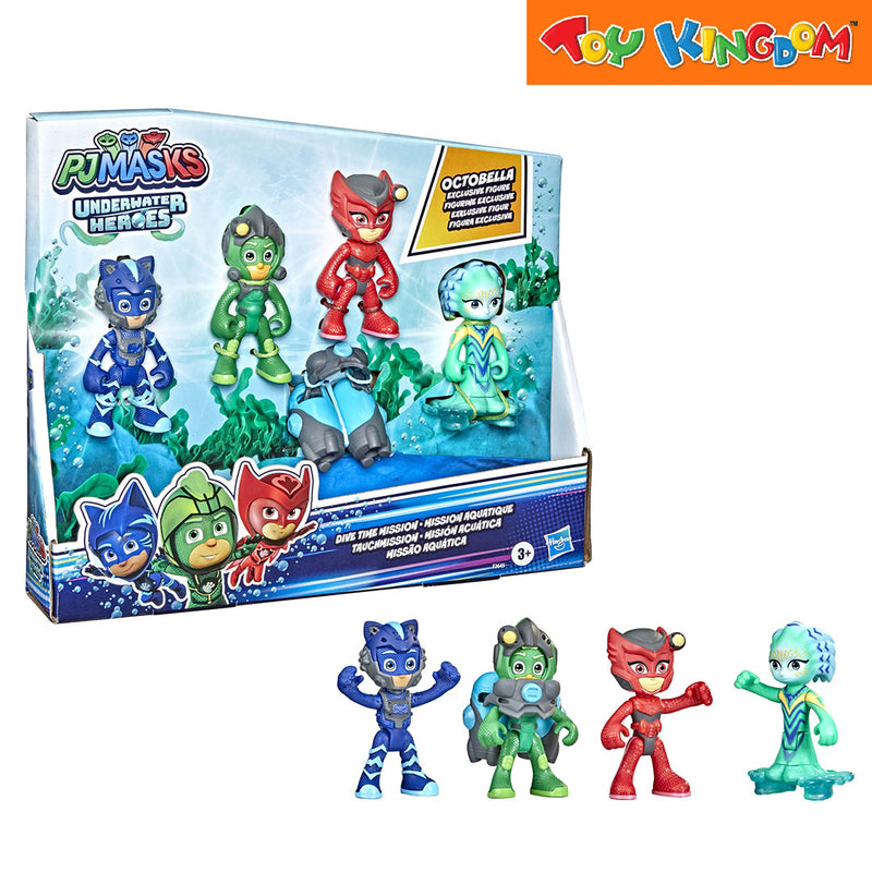 PJ Masks 4 Pack Underwater Heroes Dive Time Mission