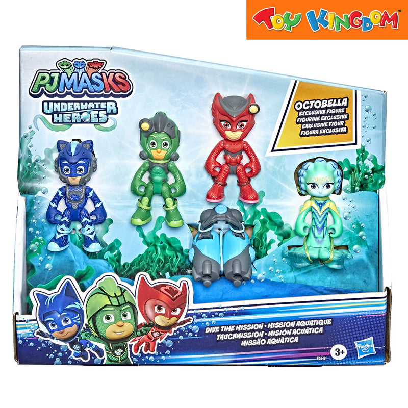 PJ Masks 4 Pack Underwater Heroes Dive Time Mission