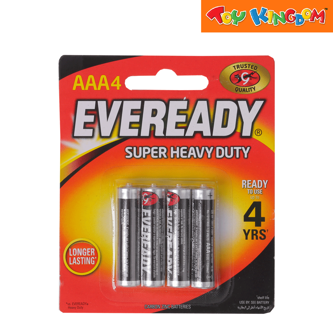 Eveready Super Heavy Duty AAA4 Battery Toy Kingdom
