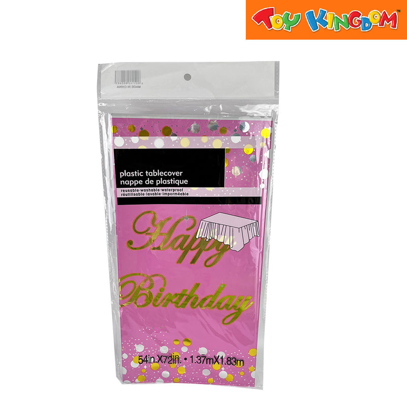 Printed Happy Birthday Table Cover