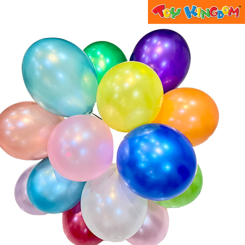 Assorted 12 pcs 11 inch Plain Metallic Latex Balloons