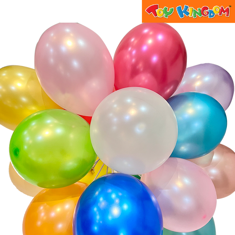 Assorted 12 pcs 11 inch Plain Metallic Latex Balloons