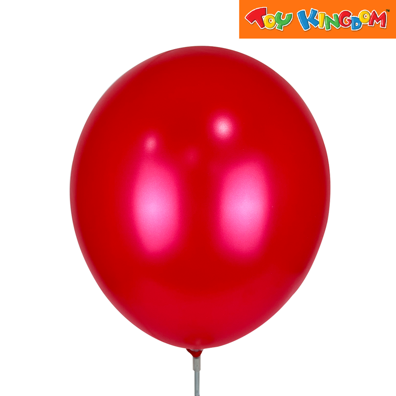 Red 12 pcs 11 inch Plain Metallic Latex Balloons