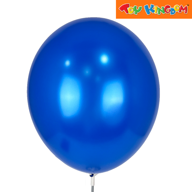 Blue 12 pcs 11 inch Plain Metallic Latex Balloons