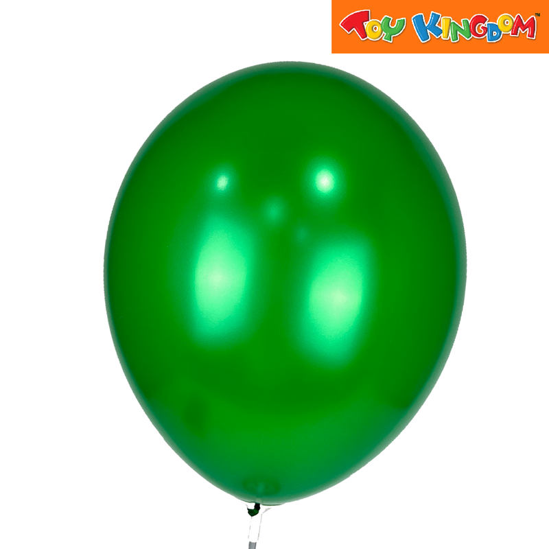 Green 12 pcs 11 inch Plain Metallic Latex Balloons