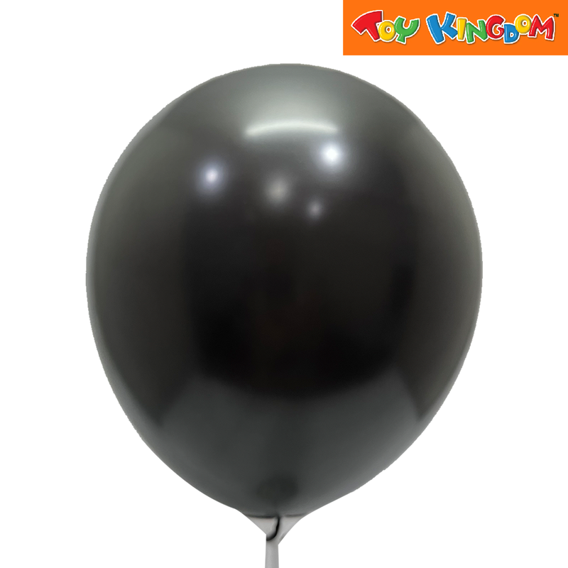 Black 12 pcs 11 inch Plain Metallic Latex Balloons