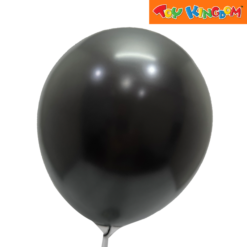 Black 12 pcs 11 inch Plain Metallic Latex Balloons