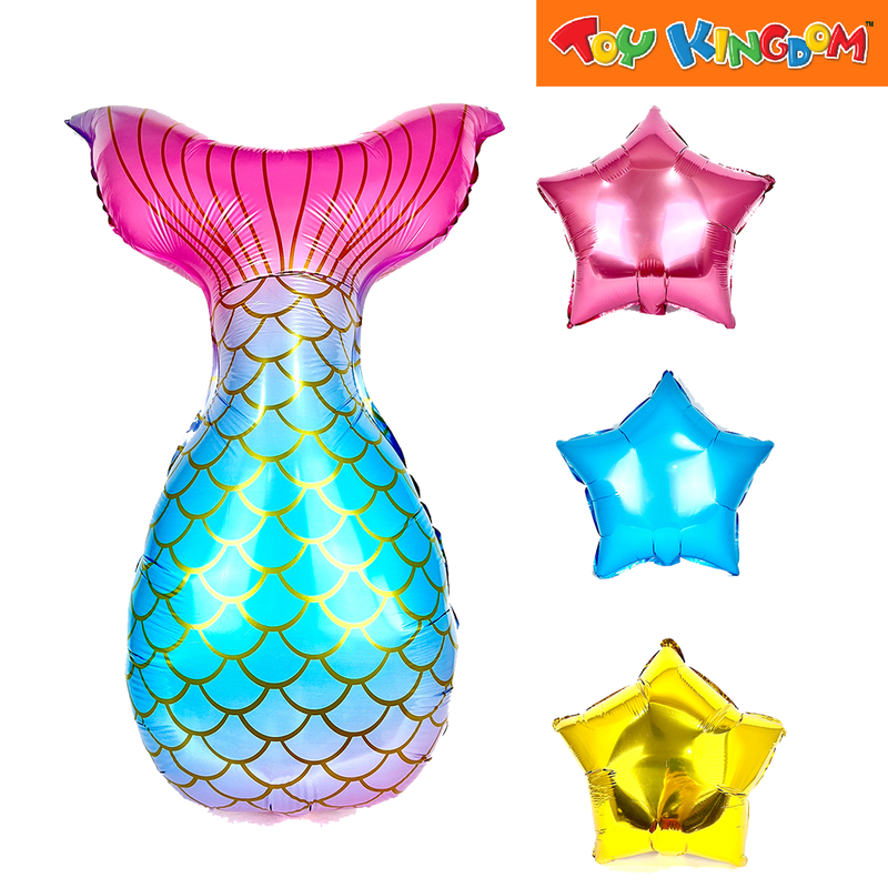 Mermaid 4 pcs Foil Balloon Set