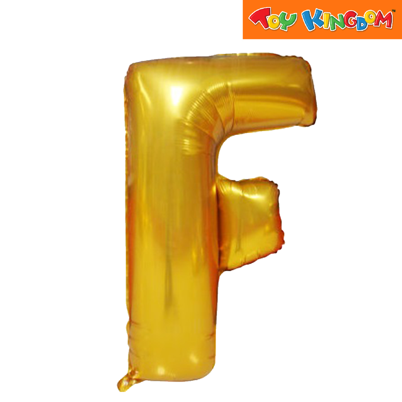 Gold Letter F Foil Balloon